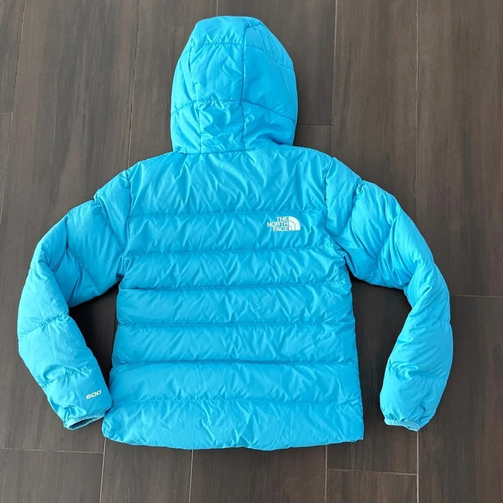 The North Face Reversible Hooded 650- Fill Power Down Jacket (Big Kid)